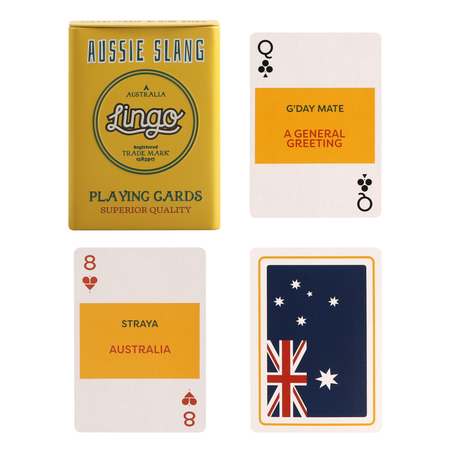 Aussie Slang WT Jugando A Las Cartas Lingo