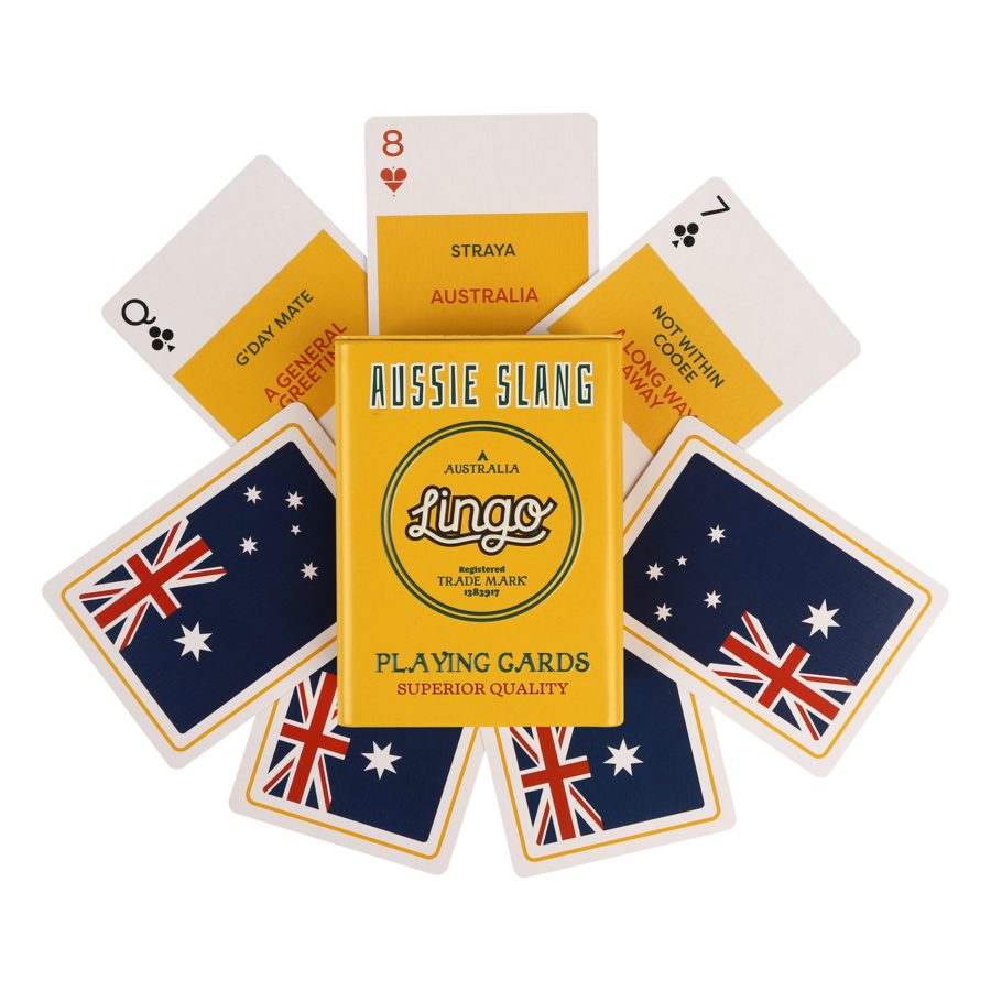 Aussie Slang WT Jugando A Las Cartas Lingo