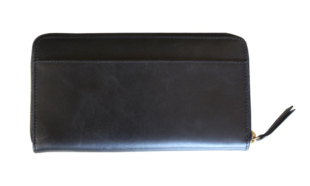 Billetera OUN Zaina black 100% cuero, 20x10,5 cm-Melollevo