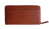 Billetera OUN Zaina brown 100% cuero, 20x10,5 cm-Melollevo